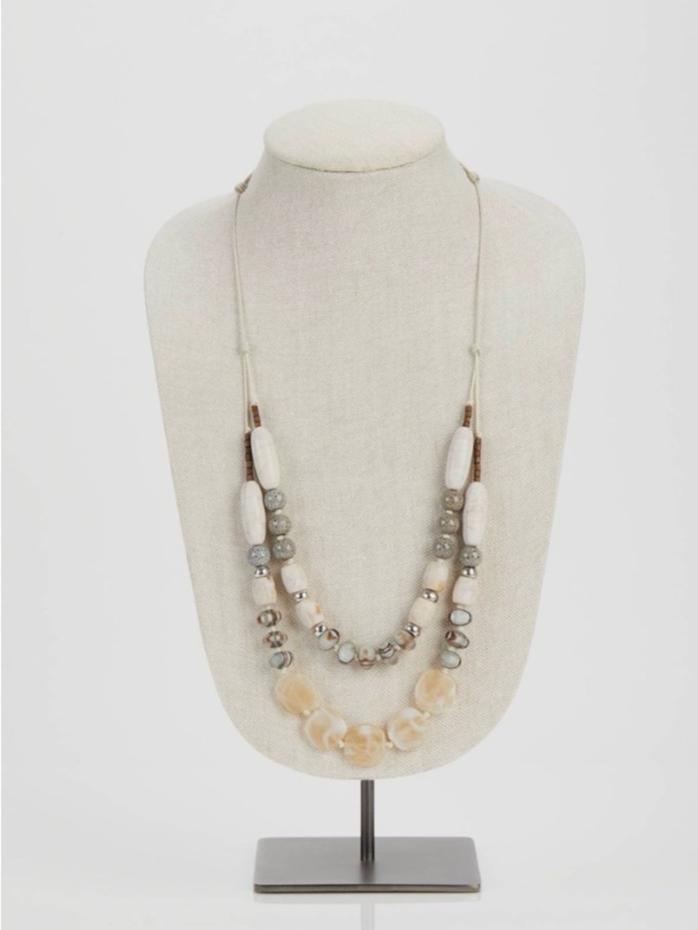 J. Jill Pure Jill Eclectic Beads Double-Strand Necklace